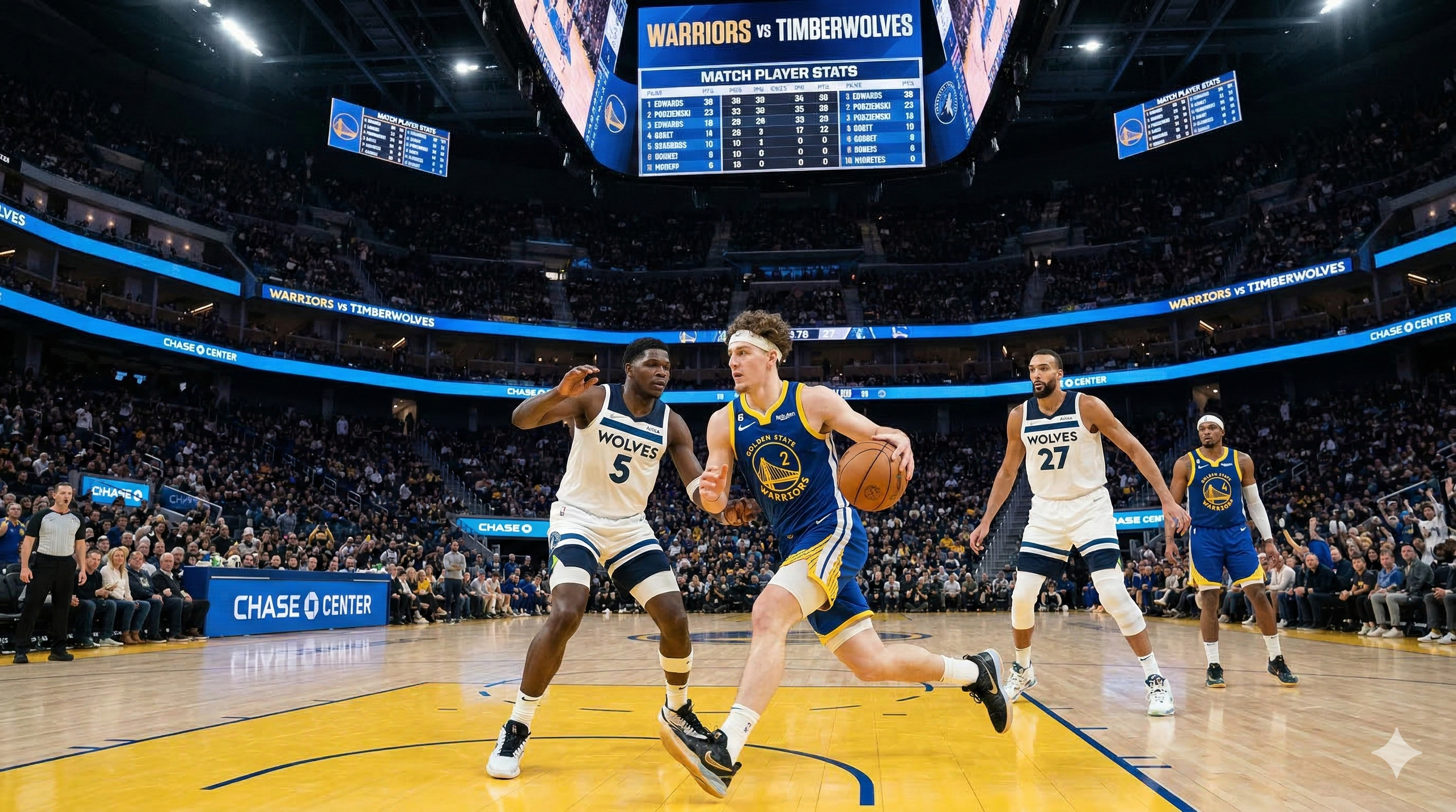 Golden State Warriors vs Timberwolves Match Player Stats