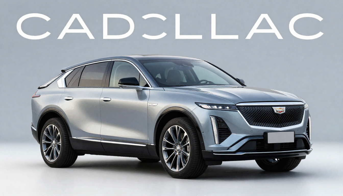 Cadillac Lyriq rear three-quarter view dynamic