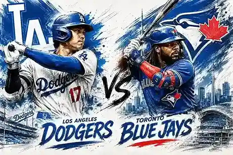 Dodgers vs Toronto Blue Jays Timeline