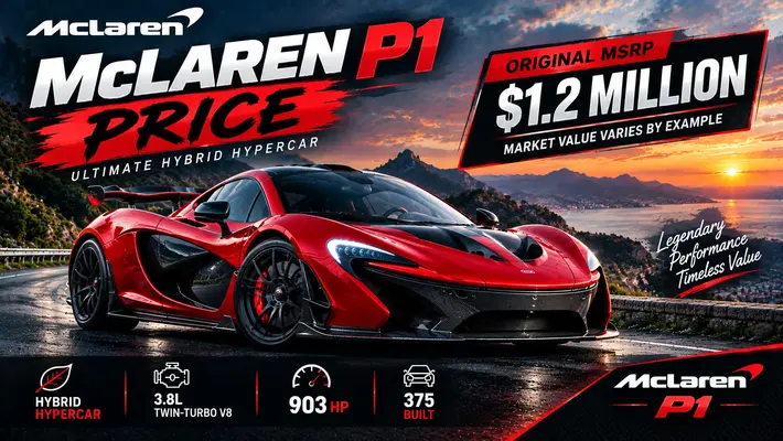 McLaren P1 price featuring the hybrid hypercar with MSRP and market value information